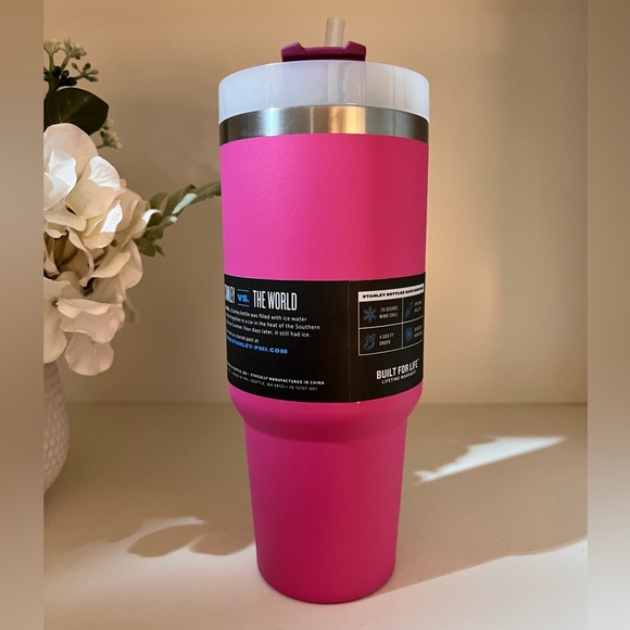 🎉LAST CHANCE🎉 NWT Stanley 30oz Stainless Steel Adventure Quencher Azalea - Picture 7 of 8